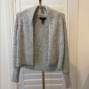 Fifteen Twenty Heather Gray Ribbed Cardigan